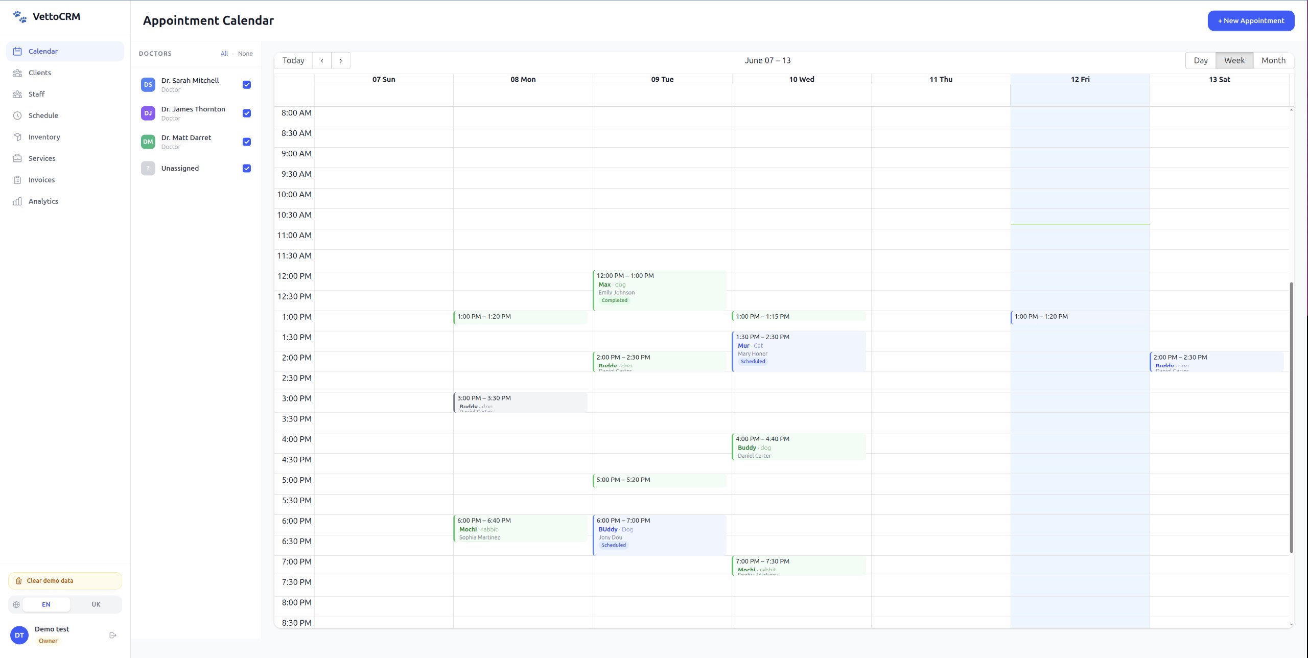 Appointment Calendar